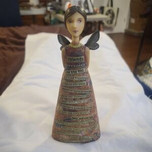DEMDACO Kelly Rae Roberts 2011 Friends Figure ~Angel Figurine 9" tall Sweet Gift
